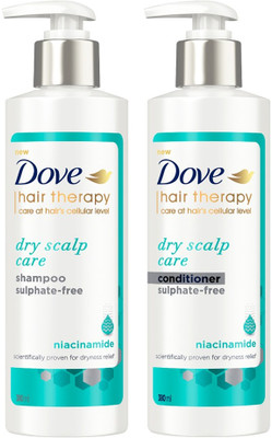 DOVE Hair Therapy Dry Scalp Care with Niacinamide Shampoo + Conditioner(2 Items in the set)