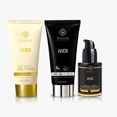 kikass iViCH Combo III |Day Cream 50 g | Night Cream 50 g and Serum 30 ml(3 Items in the set)