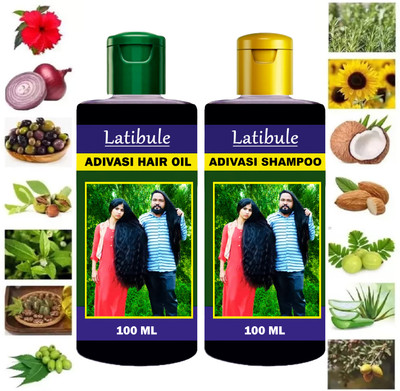 Latibule Adivasi Herbal oil And Shampoo, Hair Fall Dandruff Remover Hair Regrowth And Long Hair Shampoo(1 Items in the set)