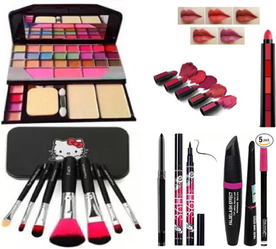 SHAGGY All in 1 Makeup Combo Kit With Premium Quality Products for Girls Makeup & Professional use(6 Items in the set)
