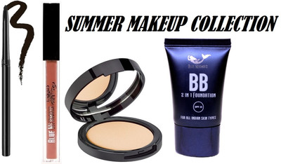 BLUEMERMAID PROFESSIONAL COMBO KIT FOUNDATION+CRAYON KAJAL+LIPSTICK+COMPACT(1 Items in the set)
