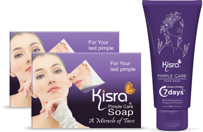KISRA Pimple Care Soap & Face Wash(3 Items in the set)