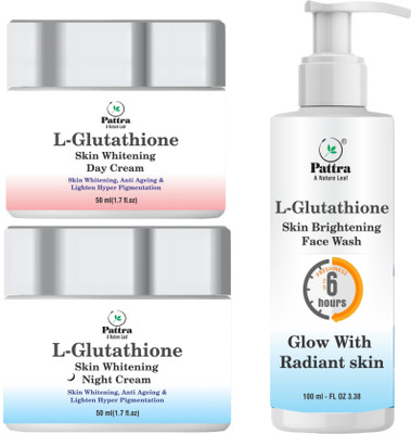 Pattra L-Glutathione Day Night Anti-Ageing Fairness Cream & Face Wash for Beauty(2 Items in the set)
