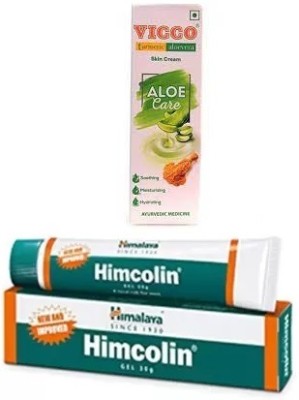 HIMALAYA Himcolin Gel 30 g with Aloevera Skin Cream -30g(2 Items in the set)