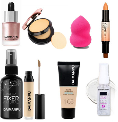 DAIMANPU Liquid Shimmer Highlighter Cosmetic Combo Kit for Dashing Looks(8 Items in the set)
