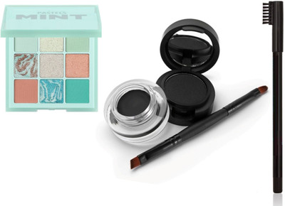 Emijun Cake kajal Eyeliner, Eyebrow Pencil With Eyeshadow 24 hours waterproof(3 Items in the set)