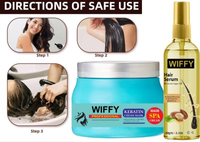 Wiffy Ultra Smoothing hair Serum Hair Treatment Mask Deep Repair Hair(2 Items in the set)