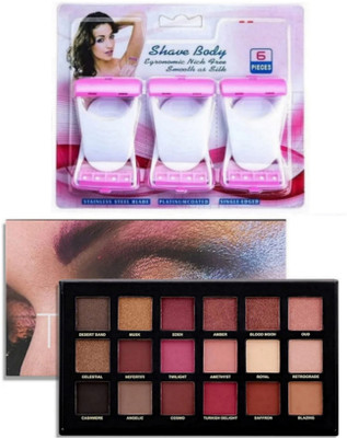 ghorela g 1 Rozi Golden Makeup Kit + 6 D Shape Razors (Pack of 7)(1 Items in the set)