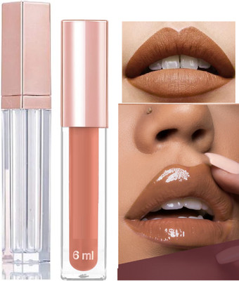 ADJD LIQUID MATTE FINISH LIGHT BROWN & Moisturizing Plumping Lip Gloss(2 Items in the set)