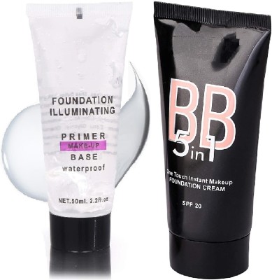 Arcanuy MAKE UP BB FOUNDATION AND OIL FREE GEL PRIMER(2 Items in the set)