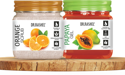 DR.RASHEL Papaya Gel & Orange Scrub(2 Items in the set)