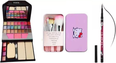 Pohok 6155 EYESHADOW + MAKEUP BRUSHES + 36H EYELINER ( 3 ITEMS IN THE BOX) (3 Items in the set)(3 Items in the set) Pohok 6155 EYESHADOW + MAKEUP BRUSHES + 36H EYELINER ( 3 ITEMS IN THE BOX) (3 Items in the set)(3 Items in the set)
