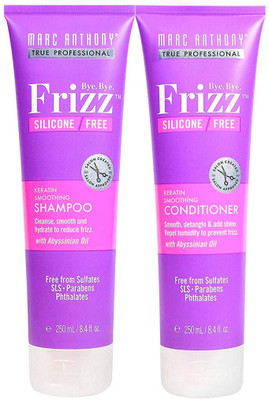 Marc Anthony Bye Bye Frizz Keratin Smoothing Shampoo And Conditioner (250 ml+ 250 ml)(2 Items in the set)