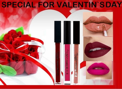BLUEMERMAID NEW WATERPROOF LIQUID LIPSTICK PACK OF 3(3 Items in the set)