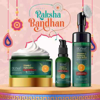 Biofresh Botanicals Vitamin C Treatment Vitamin C Serum ,Night Cream ,Foaming Face wash(3 Items in the set)