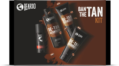 BEARDO Ban The Tan Kit| Face Wash, Body Wash & Face Scrub and Whisky Smoke Deo For Men(4 Items in the set)