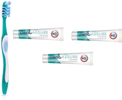 Rastic Tooth Brush With Assure Neem Toothpaste(4 Items in the set)
