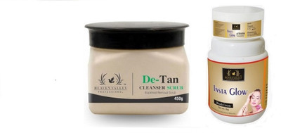 Heaven Valley Professional De-Tan CLEANSER SCRUB Blackhead Removal Scrub 450g + Insta Glow Bleach Cream(2 Items in the set) Heaven Valley Professional De-Tan CLEANSER SCRUB Blackhead Removal Scrub 450g + Insta Glow Bleach Cream(2 Items in the set)