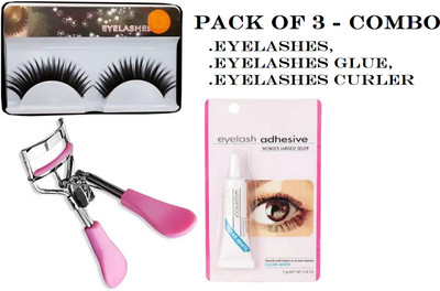 Sheny Eyelashes Glue and Eyelash Curler (3 Items in the set)(1 Items in the set)
