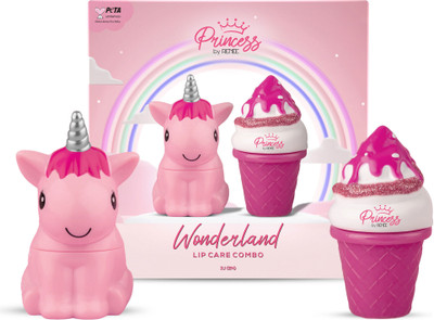 Renee Princess Wonderland Lip Care Combo Kit of Snowball Lip Balm & Icecream Lip Gloss(2 Items in the set)