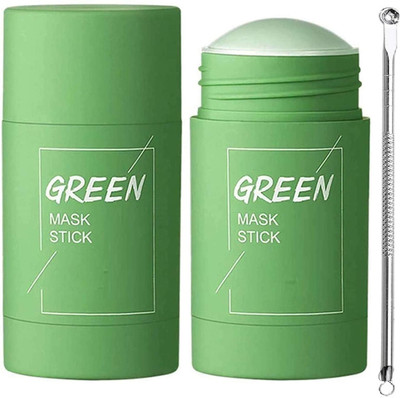 Yuency Green Tea Purifying Clay Stick Mask Oil Control and black head remover pin(2 Items in the set)
