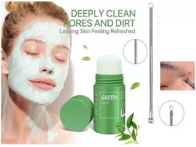 Yuency Clay Stick Mask For Deep Cleaning, Blackhead Remove for Men and Women Anti-Acne Oil Control(2 Items in the set)