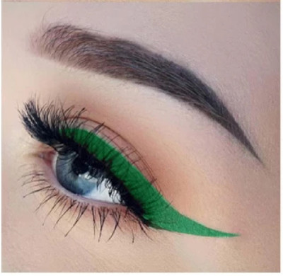 tanvi27 BEST AND PROFESSIONAL SMOOTH LIQUID EYE LINER GREEN 3.5 ml(green)