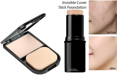 Latixmat Oil Free Roll On Makeup Concealer Panstick & Face Base Compact(2 Items in the set)
