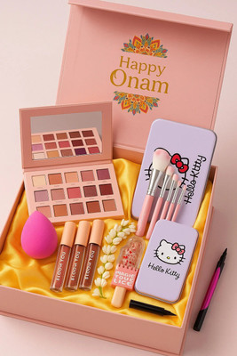 BLOOM YOU Happy Onam Special Makeup Gift Box for Women(6 Items in the set)
