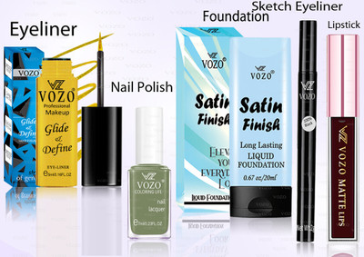 VOZO Makeup Combo Professional Cosmetic Kit with Ultra-Pigmented Set-353(5 Items in the set)