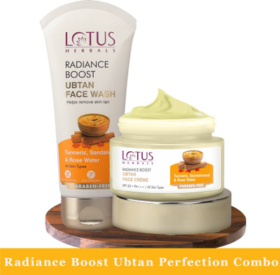 LOTUS HERBALS Radiance Boost Ubtan Perfection Combo(2 Items in the set)