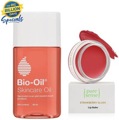 Bio-Oil Moisturize Duo (Original Body Oil 60+ Strawberry Slush Lip Balm 5g)