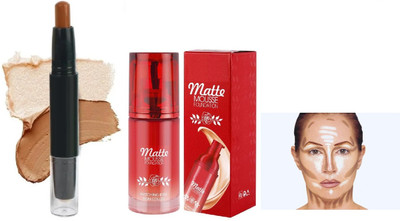 Maryville liquid foundation with contour stick multi combo set pack of 2(2 Items in the set)