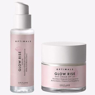 Oriflame Glow Rise Day Cream SPF 20 50 ml with Glow Rise Serum 30 ml(2 Items in the set)