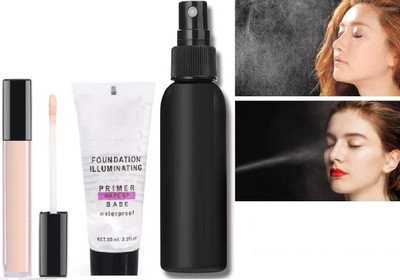 GABBU Best Makeup setting spary with concealer and matte finish primer(3 Items in the set)
