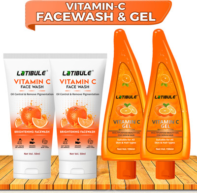 Latibule Vitamin C Paraben Free.Skin Radiance Dark Spots Removal,Face Wash And Gel  (1 Items In The Set) For Rs. 189 @ 88 %