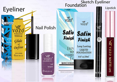 VOZO Makeup Combo Professional Cosmetic Kit with Ultra-Pigmented Set-229(5 Items in the set)