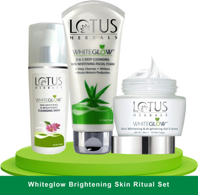 LOTUS HERBALS WhiteGlow Skin Brightening Ritual Set(3 Items in the set)