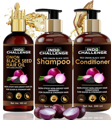 INDO CHALLENGE Anti Hairfall Combo kit for healthy Hair Growth(3 Items in the set)