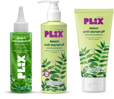 The Plant Fix Plix Neem Anti-Dandruff Advanced Hair Oil, Shampoo & Conditioner(3 Items in the set)