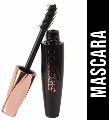 Crazy girl Waterproof Long Lasting Mascara Curls Lashes Highly Pigmented Colour Hyper Curl 5 ml(Black)