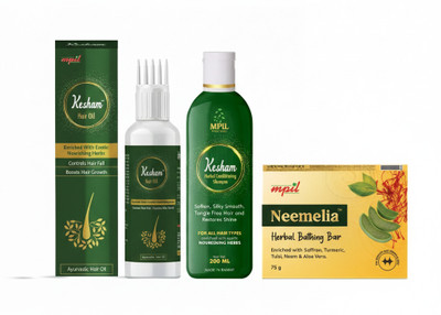 mpil Deep Skincare and Hair Fall Solution: The Essential Neem & Kesham Combo(4 Items in the set)