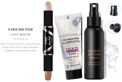 REIMICHI NEW WATER PROOF & LONG LASTING FACE MAKEUP EYE PRIMER OR FIXER OR COLOR CORRECTING CONCEALER(3 Items in the set)