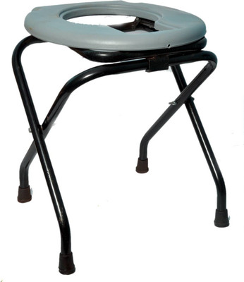 SQUATTY Commode Stool-18 Commode Chair(Black)