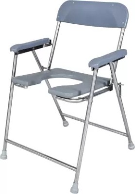 Shri Gajanan Medical Store Commode Chair(Grey)