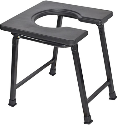 DARLIE Foldable commode stool Commode Chair(Black)