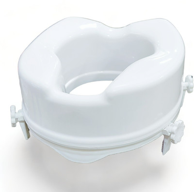 veayva RAISED TOILET SEAT 6 INCH |COMMODE SEAT ELEVATOR 6 INCH Commode Shower Chair(White)