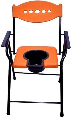 CLASORA Commode Chair(Orange)