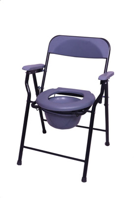 RELIES STORE Gc215 Adjustable Commode Shower Chair Commode Chair(Green, Black)