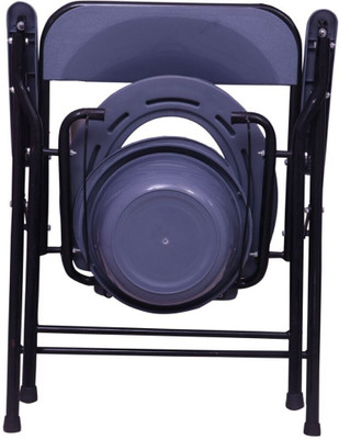 RELIES STORE Gc215 Adjustable Commode Shower Chair Commode Chair(Green, Black)